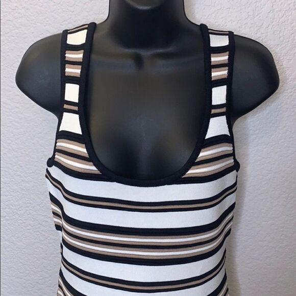 𝅺FELICITY & Coco Bodycon Bandage Striped Dress - Picture 5 of 11